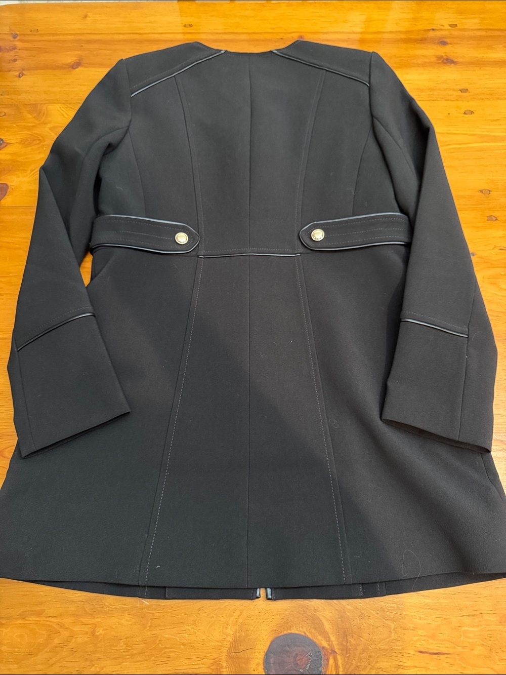 White House Black Market military topper jacket and skirt set. - Picture 7 of 16